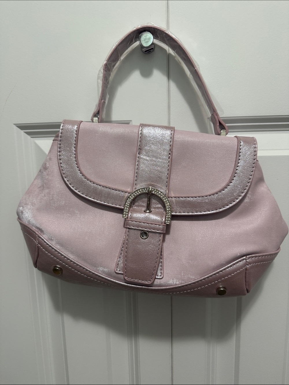 Women's Blush Pink Top-Handle Handbag